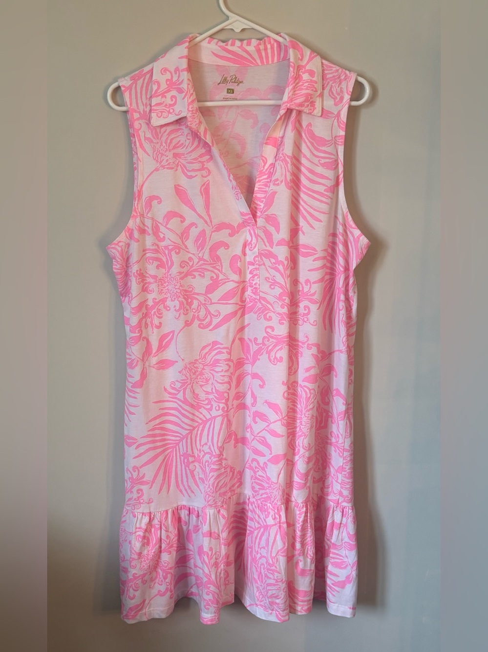 Lilly Pulitzer Pink and White Floral Midi Dress - Picture 2 of 10